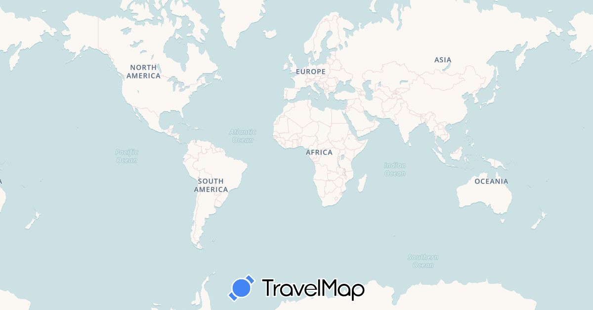 TravelMap itinerary: driving, plane in Bahamas, United States (North America)